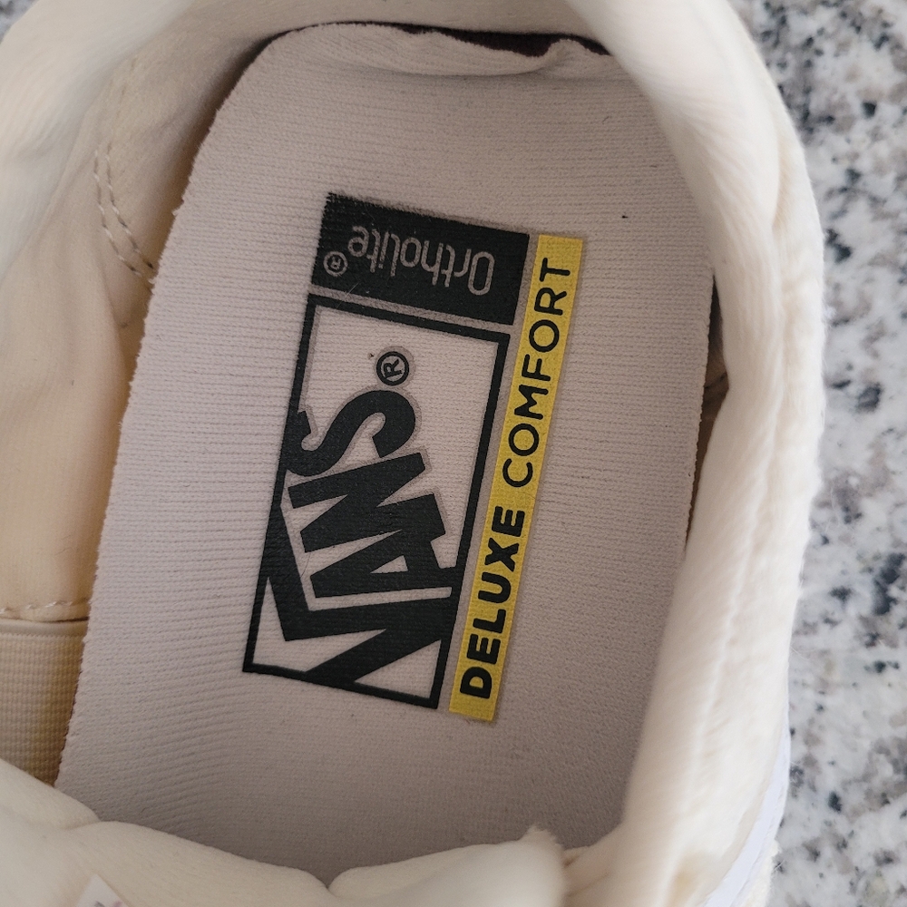 VANS Off the Wall Old Skool Sneakers Women's Cream ** Size 7 ** GUC !! - Picture 7 of 9